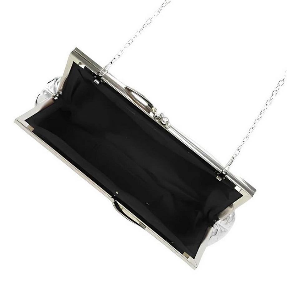 Gallantry Geflochtene lackierte Abendtasche  