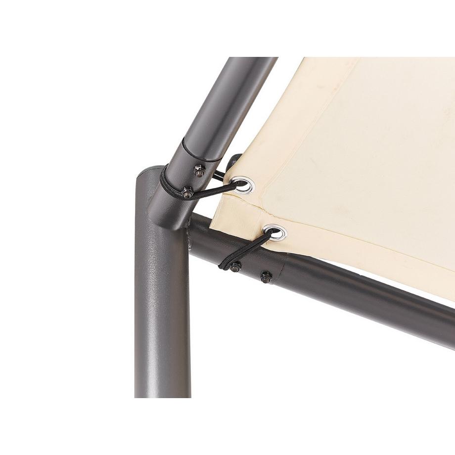 Beliani Tonnelle de jardin en Tissu Traditionnel VIMINO  