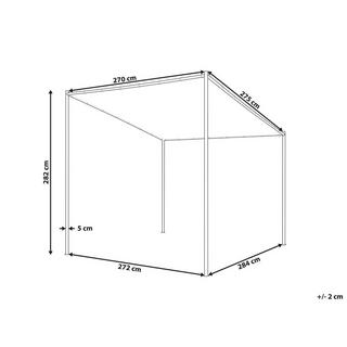 Beliani Gazebo en Poliestere Moderno VIMINO  