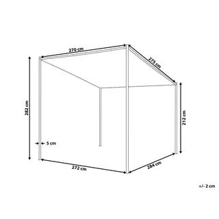 Beliani Gazebo en Tessuto Classico VIMINO  