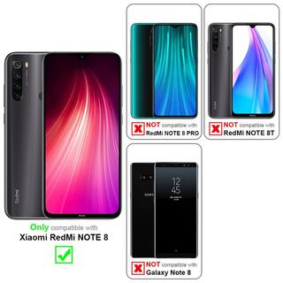 Cadorabo  Housse compatible avec Xiaomi RedMi NOTE 8 - Coque de protection au design floral avec fermeture magnétique, fonction de support et emplacements pour cartes 