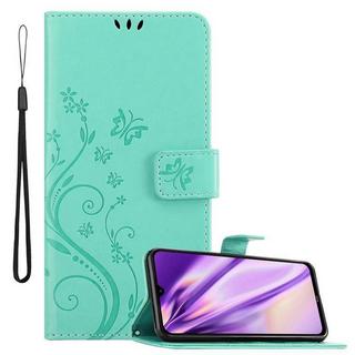 Cadorabo  Housse compatible avec Xiaomi RedMi NOTE 8 - Coque de protection au design floral avec fermeture magnétique, fonction de support et emplacements pour cartes 