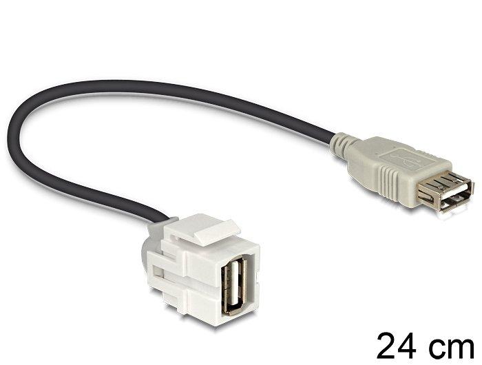 Image of 86329 USB Kabel 0,24 m USB A Schwarz