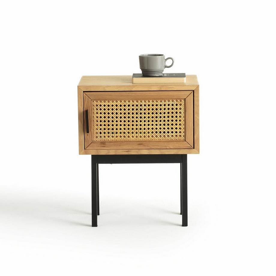 La Redoute Intérieurs Nachttisch Waska mit 1 Rattantür  