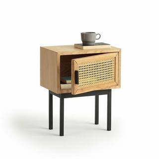 La Redoute Intérieurs Nachttisch Waska mit 1 Rattantür  