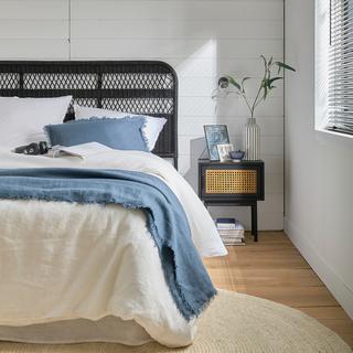 La Redoute Intérieurs Nachttisch Waska mit 1 Rattantür  