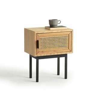 La Redoute Intérieurs Nachttisch Waska mit 1 Rattantür  