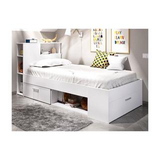 Vente-unique Bett mit Stauraum Schublade  + Matratze + Lattenrost LEANDRE  