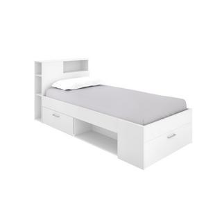 Vente-unique Bett mit Stauraum Schublade  + Matratze + Lattenrost LEANDRE  