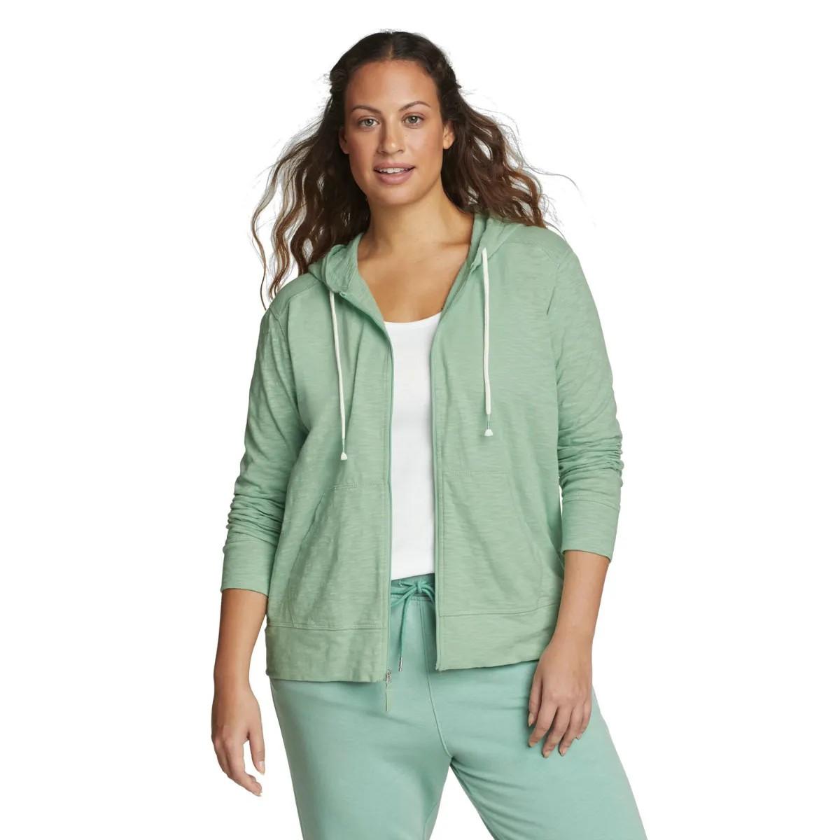 Image of Legend Wash Hoodie Mit Durchgehendem Reißverschluss Unisex Grün S