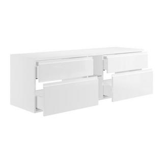 Vente-unique Mobile sotto lavabo sospeso 150 cm Bianco - MAGDALENA II  