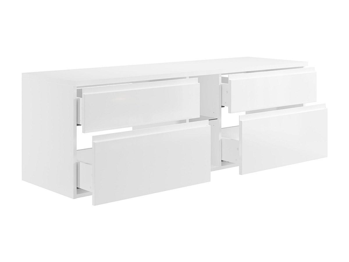 Vente-unique Mobile sotto lavabo sospeso 150 cm Bianco - MAGDALENA II  