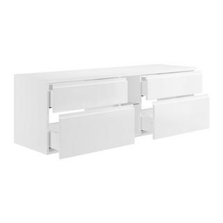 Vente-unique Mobile sotto lavabo sospeso 150 cm Bianco - MAGDALENA II  