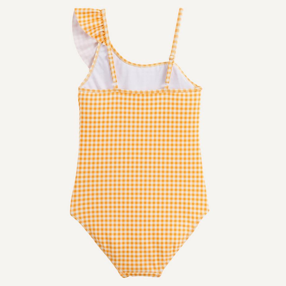 La Redoute Collections  Einteiliger Badeanzug mit asymmetrischem Ausschnitt mit Volant 