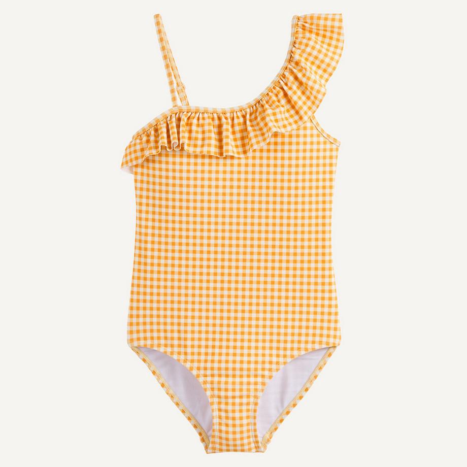 La Redoute Collections  Einteiliger Badeanzug mit asymmetrischem Ausschnitt mit Volant 