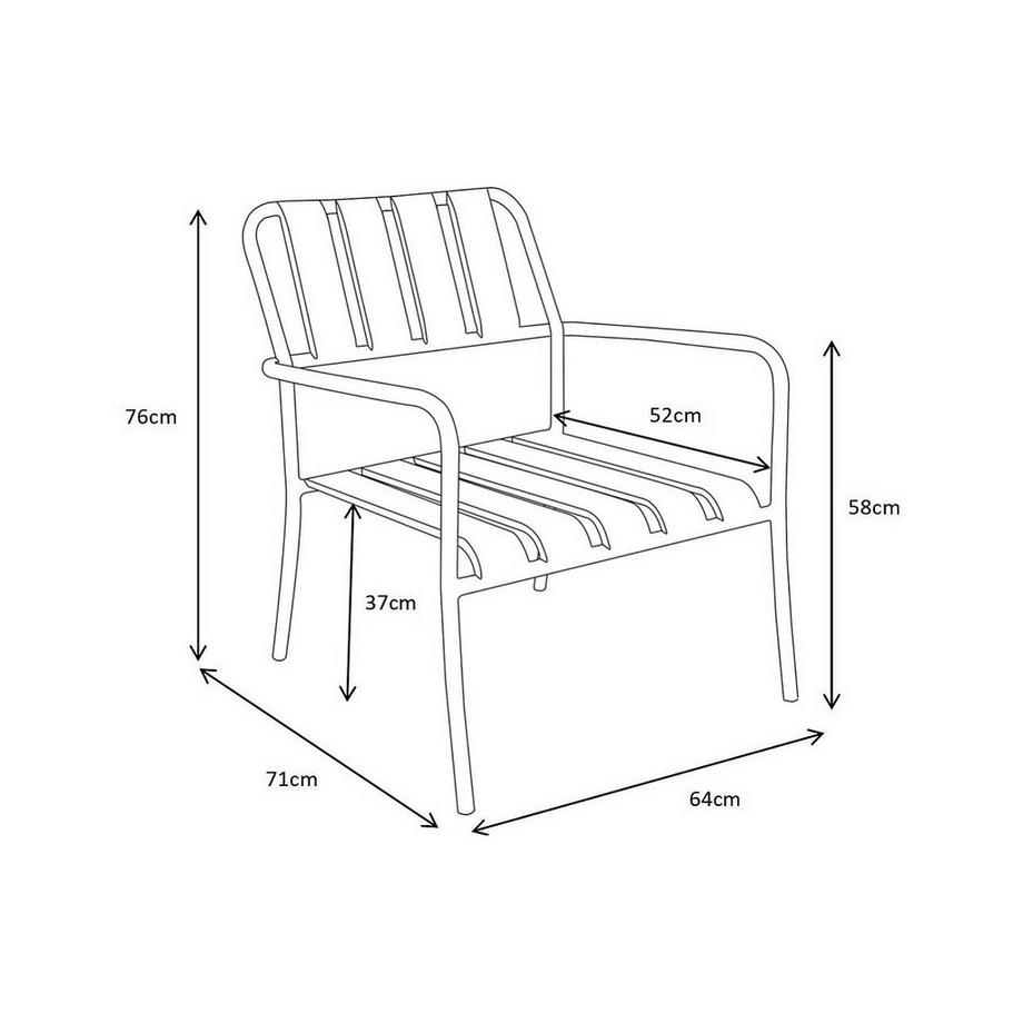 Vente-unique Fauteuil de jardin BIRMOS  