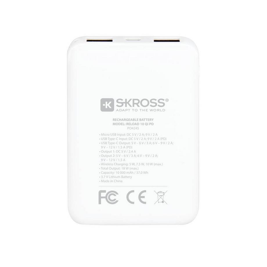 SKROSS  Powerbank Reload 10 Qi, PD 