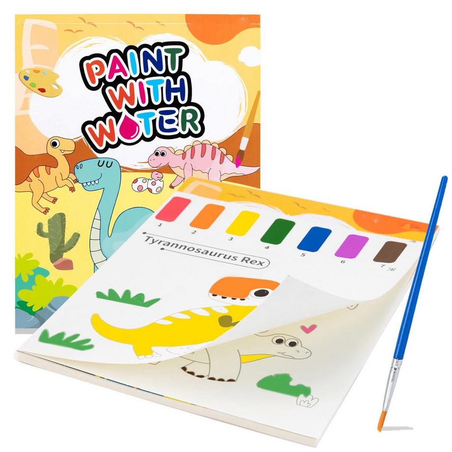 Malbuch mit Wasserfarben für Kleinkinder, Aquarellmalpapier für Kinder jeden Alters, Zauberbuch