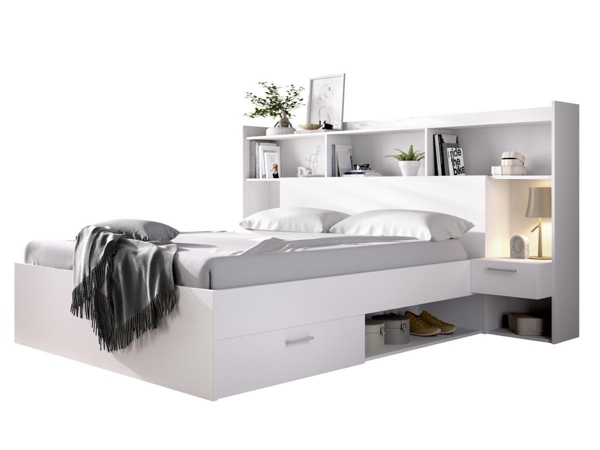 Image of Bett mit Stauraum integrierten Nachttischen KEVIN Bett mit Stauraum integrierten Nachttischen KEVIN