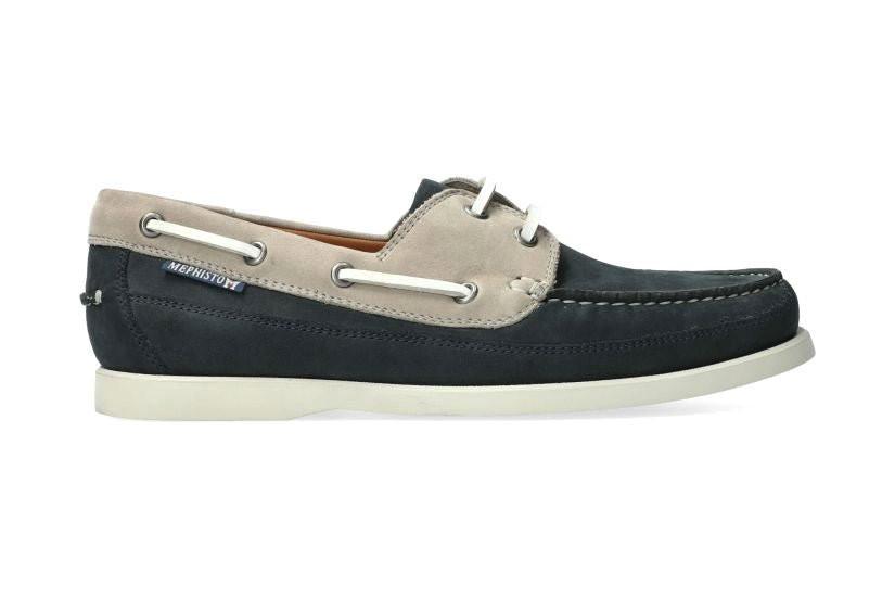 Image of Boating - Nubuk Schnürschuh Unisex Blau 44.5