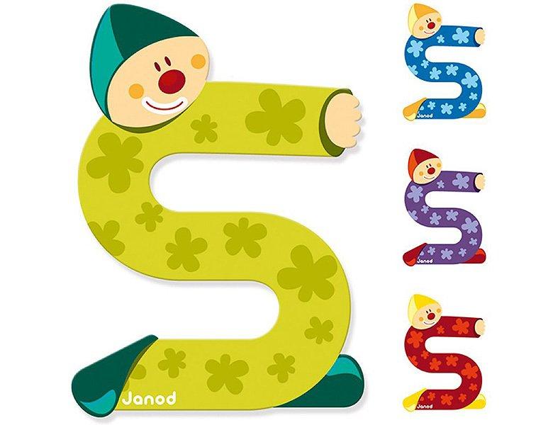Janod Buchstaben Clown S  
