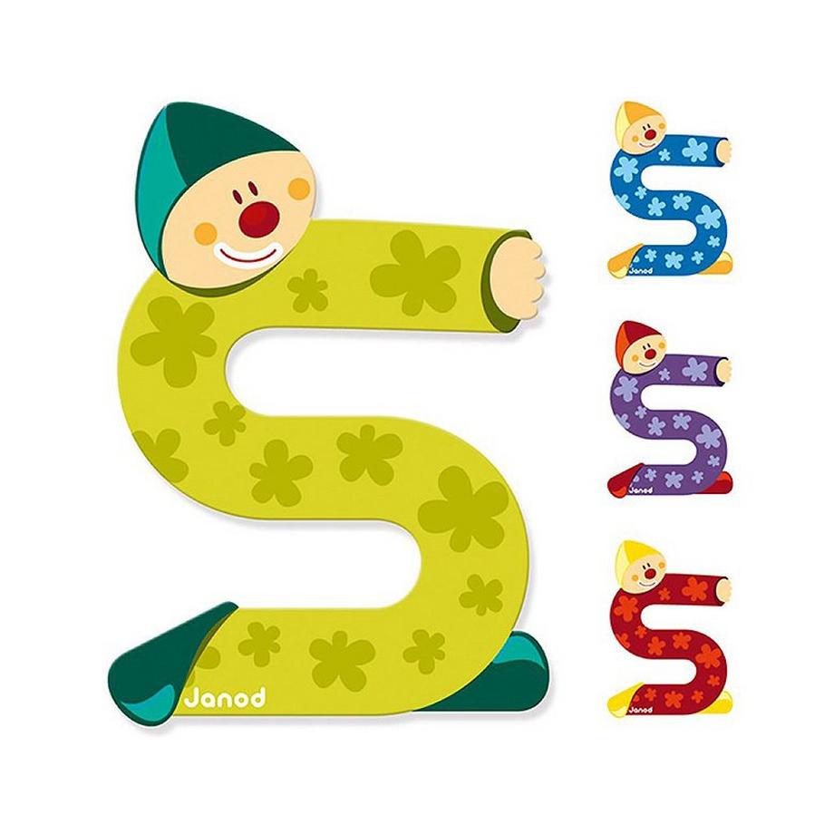 Janod Buchstaben Clown S  