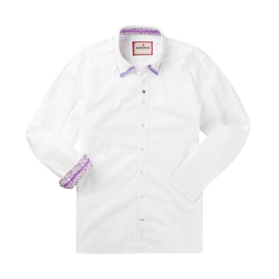 Joe Browns Hemd mit Kontrastkragen und Zierdetails  
