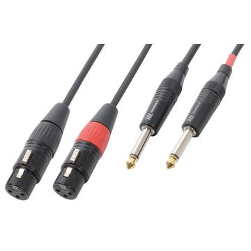 PD-Connex 177066 câble audio 1,5 m XLR (3-pin) 6,35 mm Noir