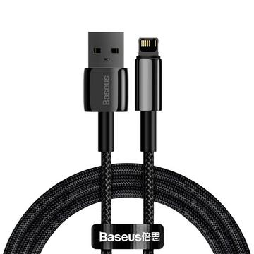 Baseus Tungsten Gold da USB-A a Lightning 2,4 A, 1 m - Nero