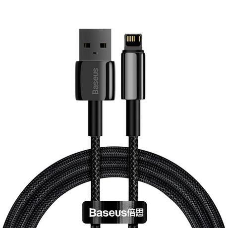 Baseus  Baseus Tungsten Gold da USB-A a Lightning 2,4 A, 1 m - Nero 