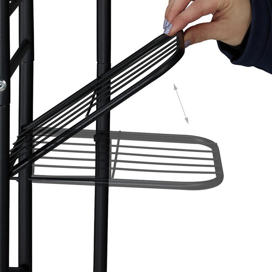 Northix Supporto per piante in metallo, 8 ripiani  