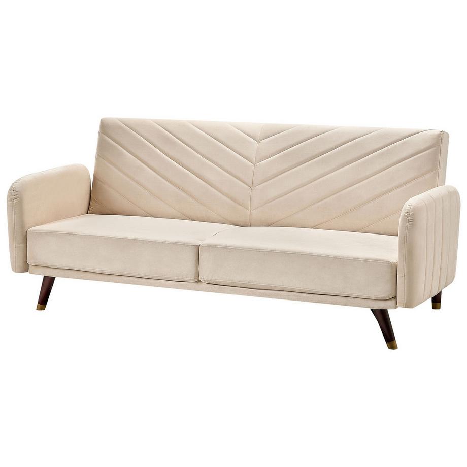 Beliani Canapé-lit en Velours Glamour SENJA  