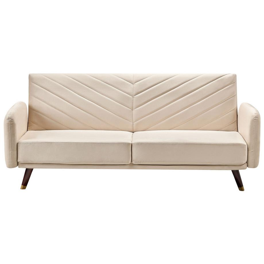 Beliani Canapé-lit en Velours Glamour SENJA  