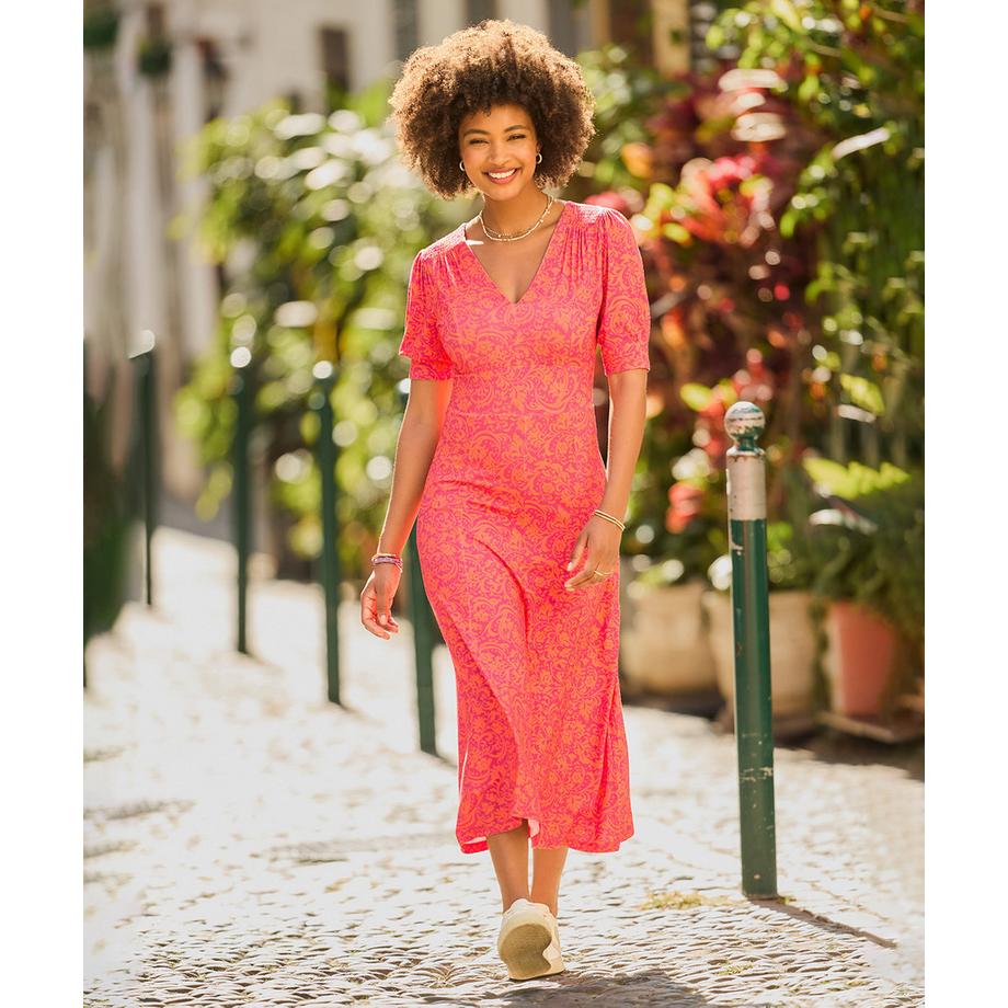 Joe Browns Jerseykleid mit Damastmuster  