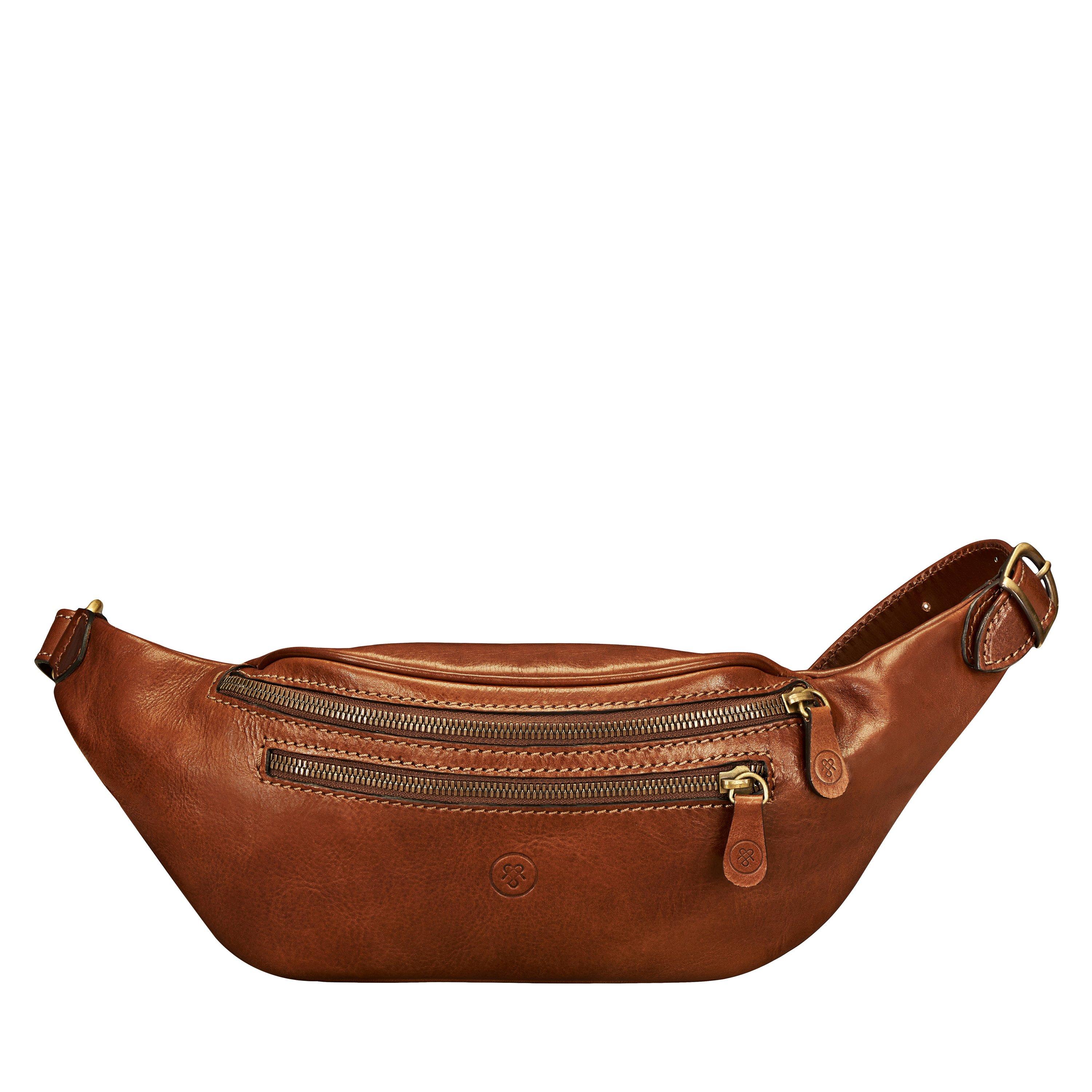 Image of Centolla - Leder Bauchtasche Damen Tan