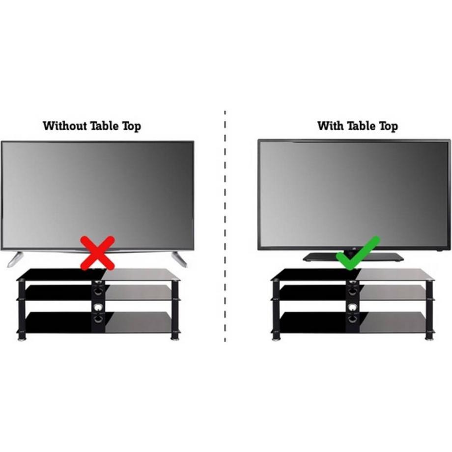 SpeaKa Professional  TV-Standfuss 81 cm (32″) - 139.7 cm (55″), neig- und schwenkbar, höhenverstellbar 