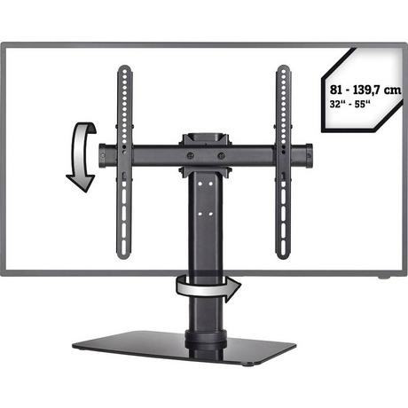 SpeaKa Professional  Support TV sur pied 81 - 139.7 cm (32 - 55 pouces), inclinable et pivotant, réglable en hauteur 