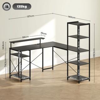 HOMCOM Bureau d'angle  