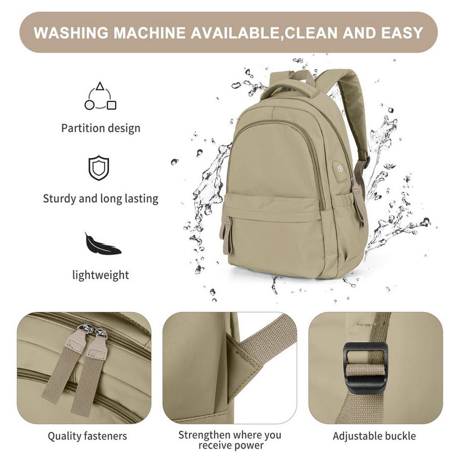 Only-bags.store Sac à dos scolaire léger pour ordinateur portable  