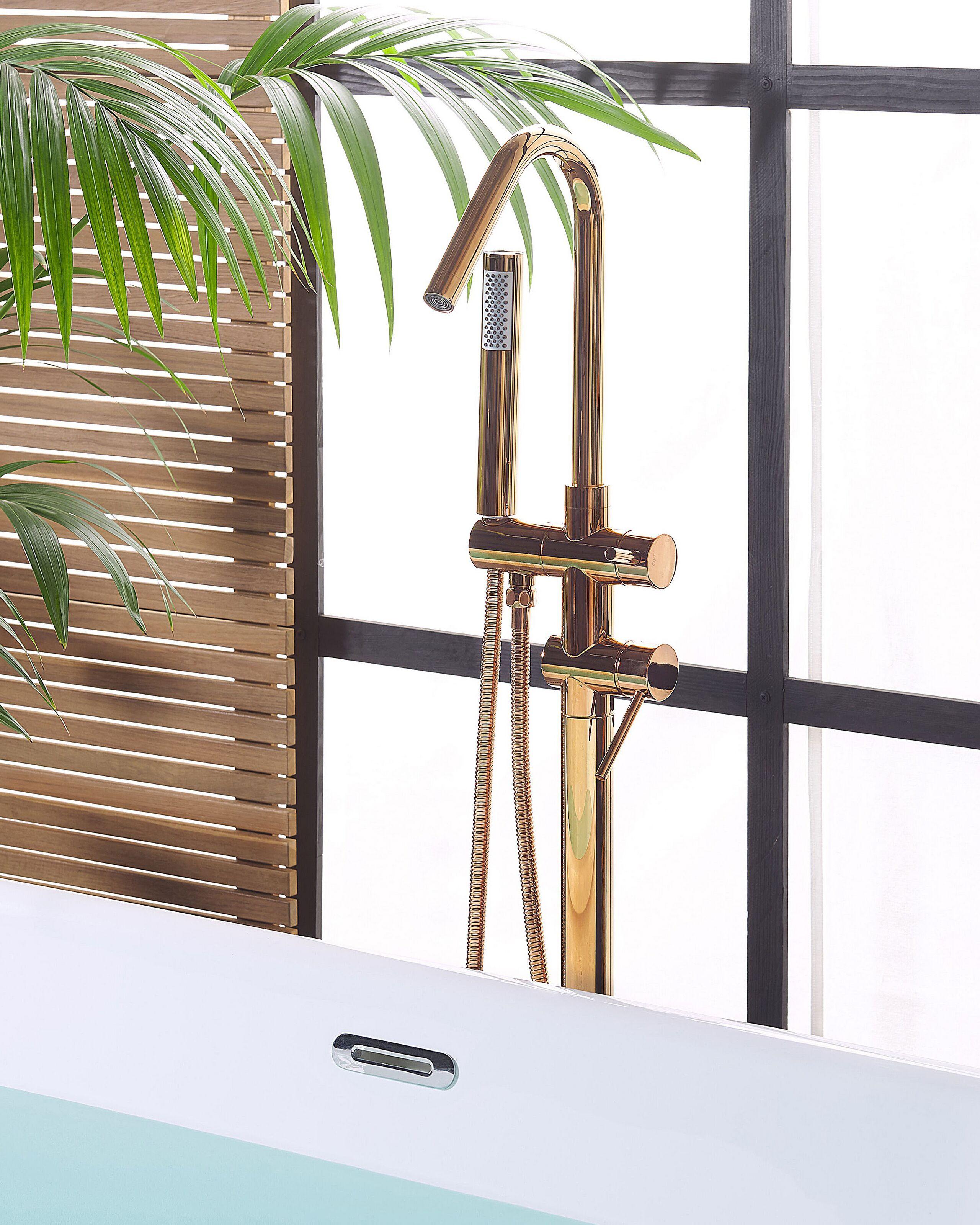 Beliani Rubinetteria per vasca da bagno freestanding en Ottone Industriale VICTORIA  