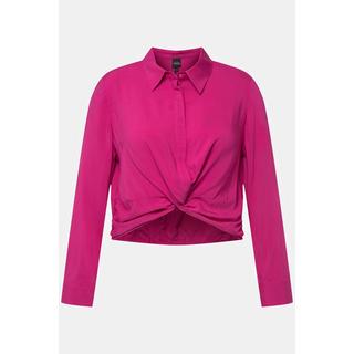 Ulla Popken  Camicia corta con nodi, collo da camicia e maniche lunghe 