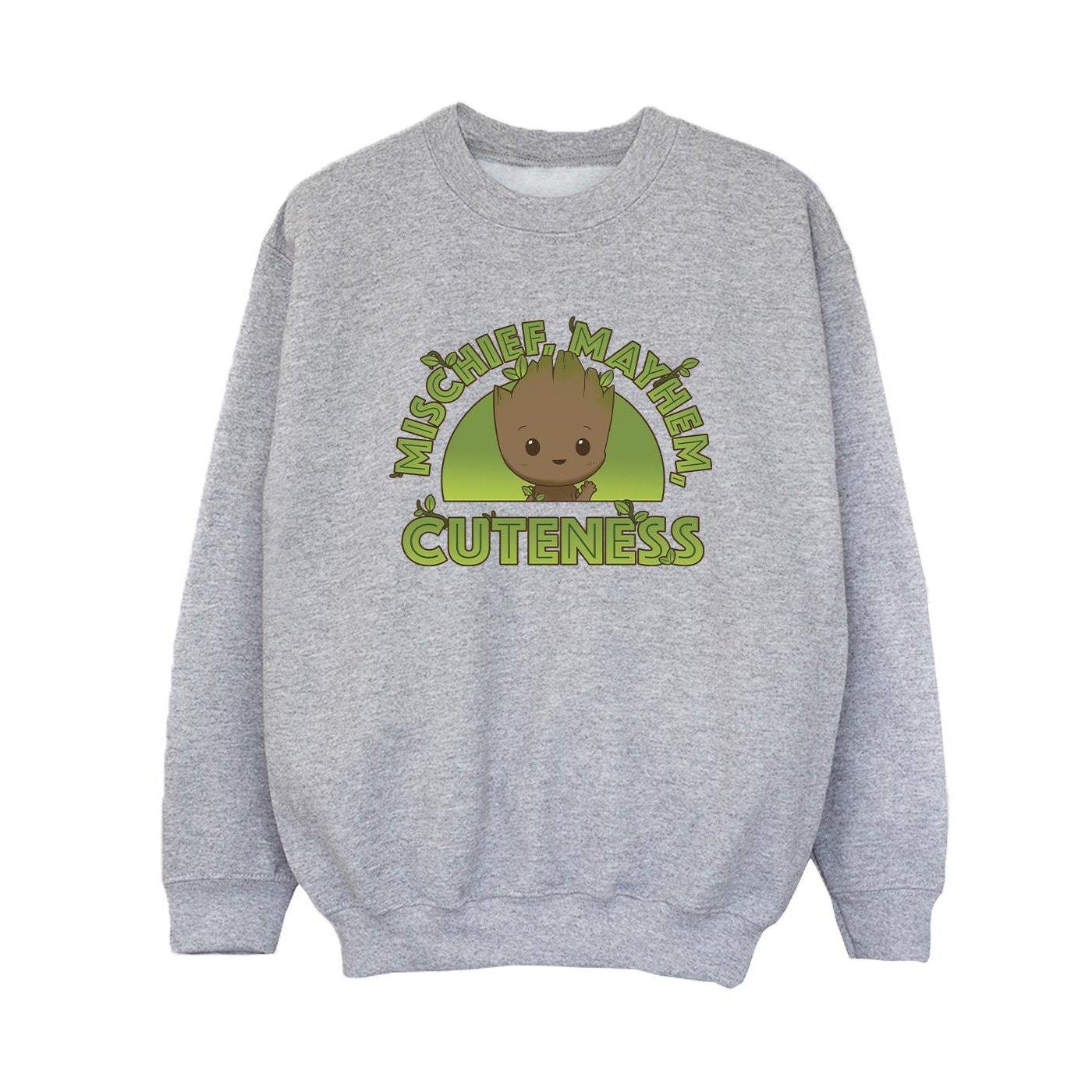 Image of I Am Groot Mischief Mayhem Sweatshirt Unisex Grau 152-158