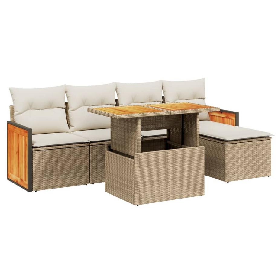 set divano da giardino Polirattan