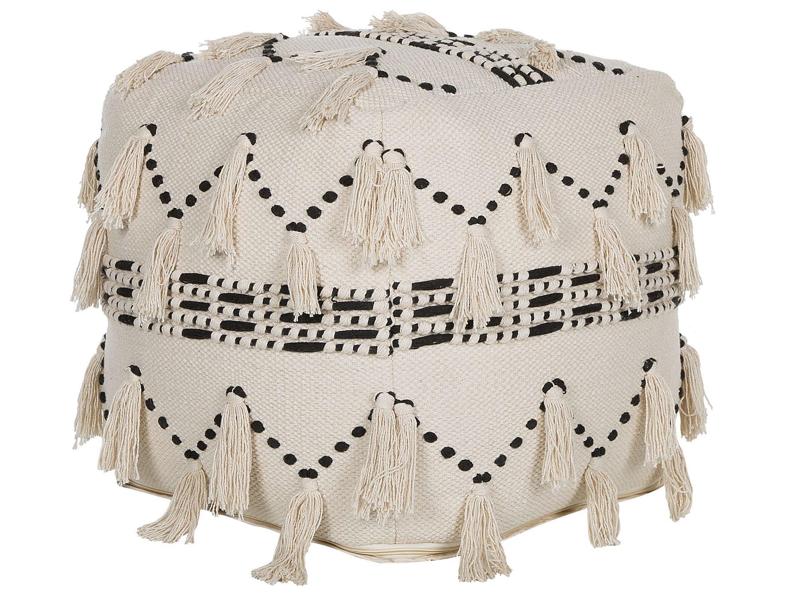 Beliani Pouf aus Baumwolle Retro THONDI  