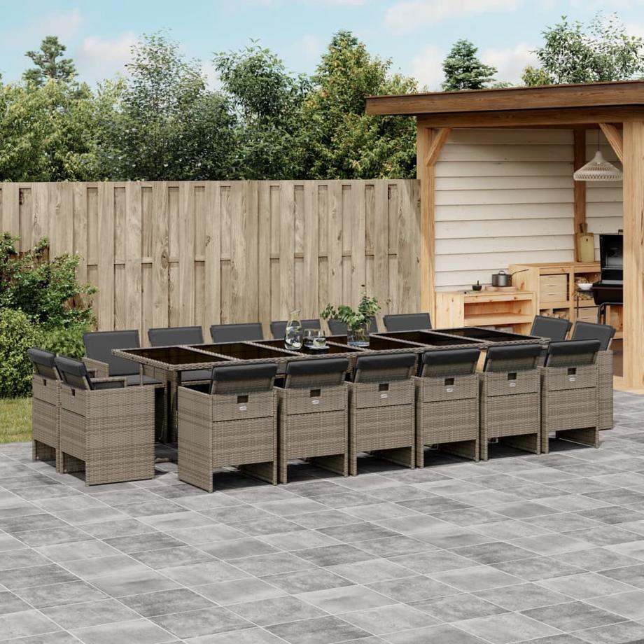 VidaXL set da pranzo da giardino Polirattan  