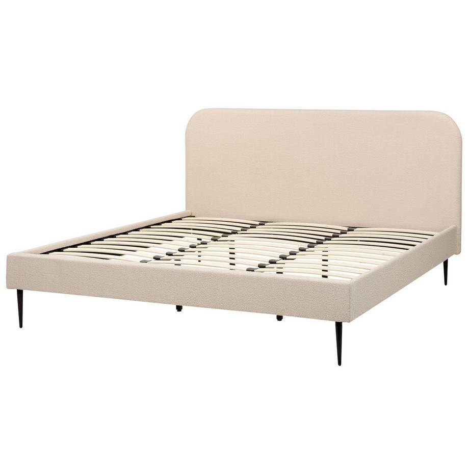 Beliani Letto en Bouclé Glamour FLAYAT  