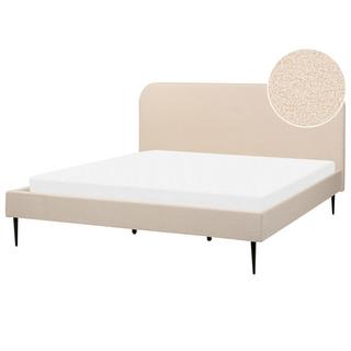 Beliani Letto en Bouclé Glamour FLAYAT  