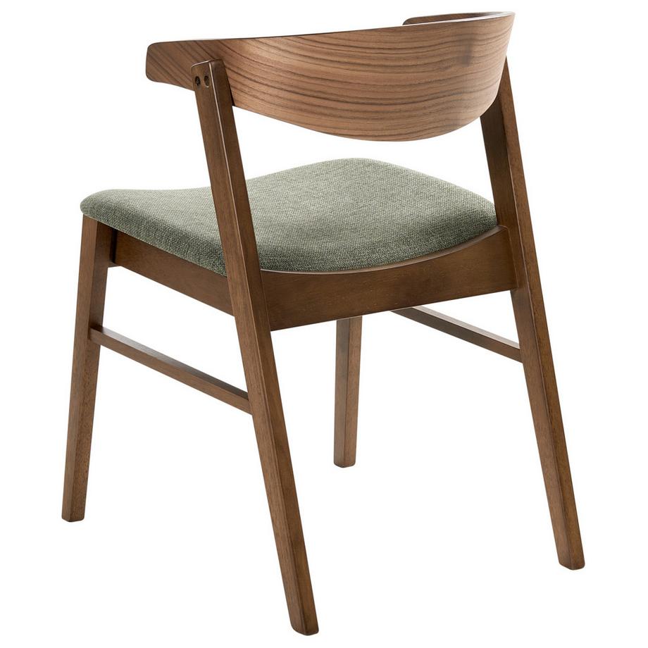 Beliani Lot de 2 chaises de salle à manger en Tissu Rétro LILLY  