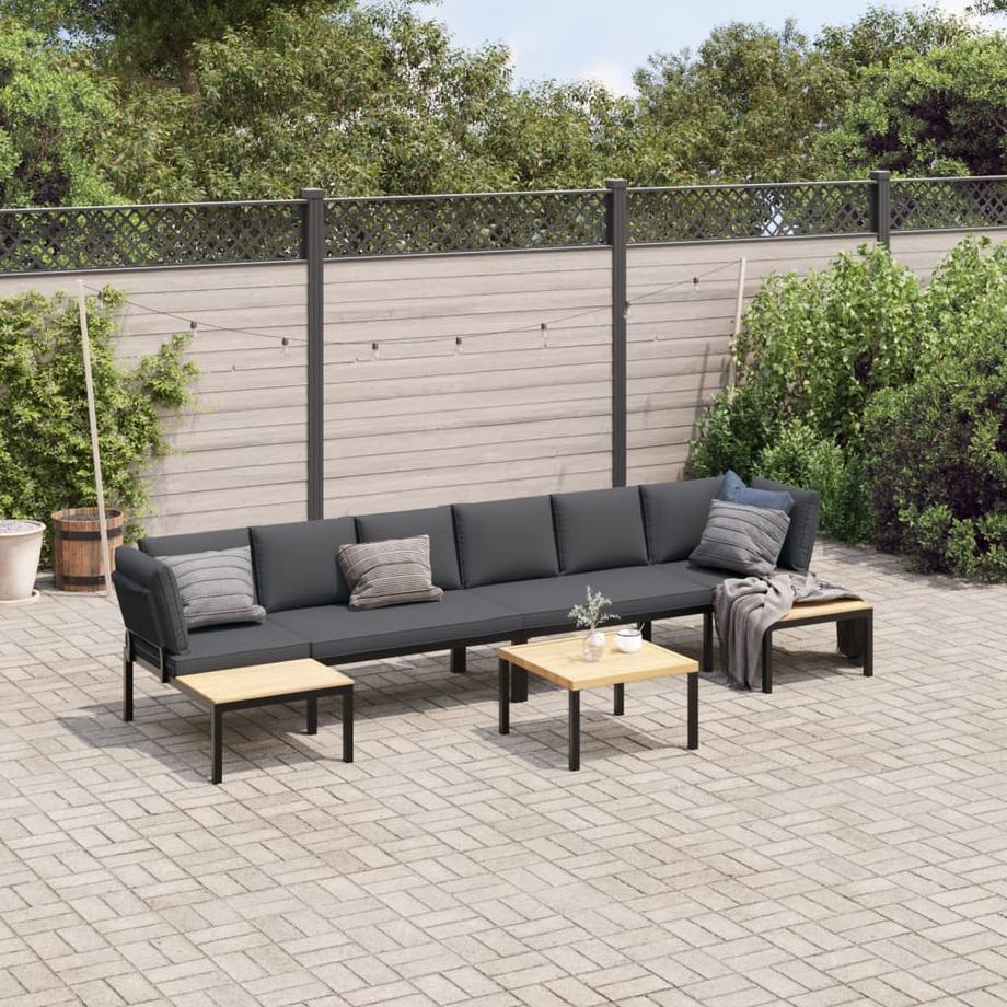 VidaXL Garten sofagarnitur aluminium  