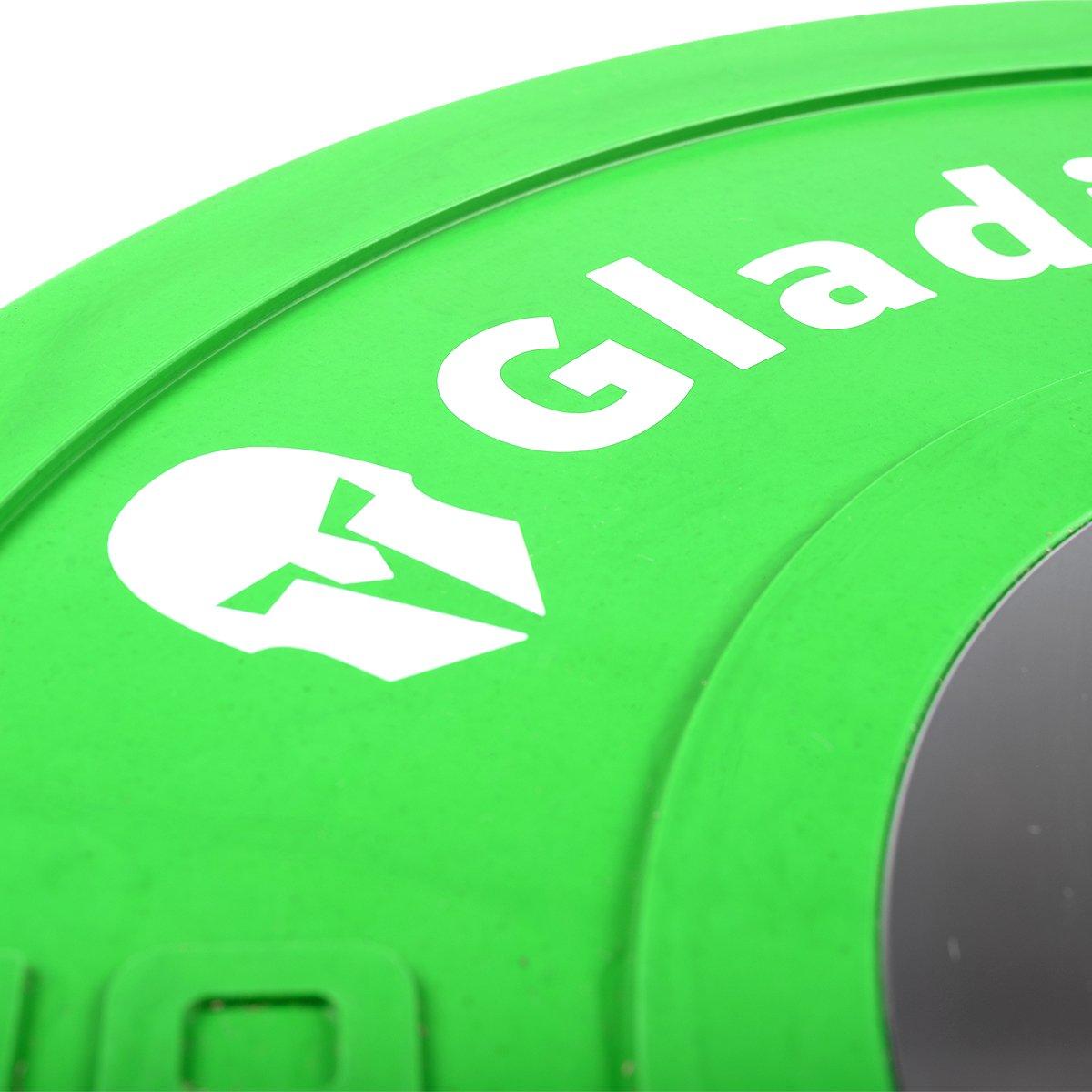 GladiatorFit  Disque Compétition caoutchouc "Bumper Plate" Ø 51mm 